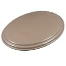 Cambro 2500CT138 Oval Camtread Serving Tray - 19 1/4x23 1/8", Fiberglass, Tavern Tan thumbnail 4