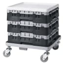 Cambro 25S318110 Camrack® Glass Rack w/ (25) Compartments - (1) Gray Extender, Black thumbnail 2