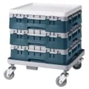 Cambro 25S318414 Camrack® Glass Rack w/ (25) Compartments - (1) Gray Extender, Teal thumbnail 2