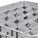Cambro 25S638151 Camrack® Glass Rack w/ (25) Compartments - (3) Gray Extenders, Soft Gray thumbnail 5