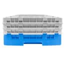 Cambro 25S638168 Camrack® Glass Rack w/ (25) Compartments - (3) Gray Extenders, Blue thumbnail 2