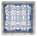 Cambro 25S638168 Camrack® Glass Rack w/ (25) Compartments - (3) Gray Extenders, Blue thumbnail 3