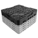 Cambro 25S900110 Camrack® Glass Rack w/ (25) Compartments - (4) Extenders, Black thumbnail 4