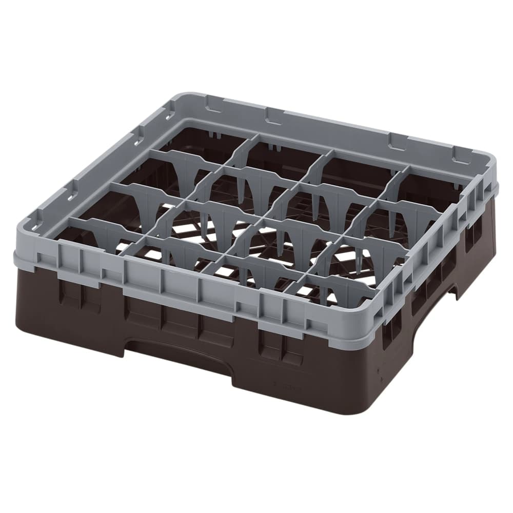 Cambro 25S900167 Camrack® Glass Rack w/ (25) Compartments - (4) Extenders, Brown
