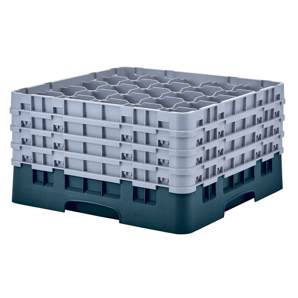 Cambro 25S900414 Camrack® Glass Rack w/ (25) Compartments - (4) Extenders, Teal