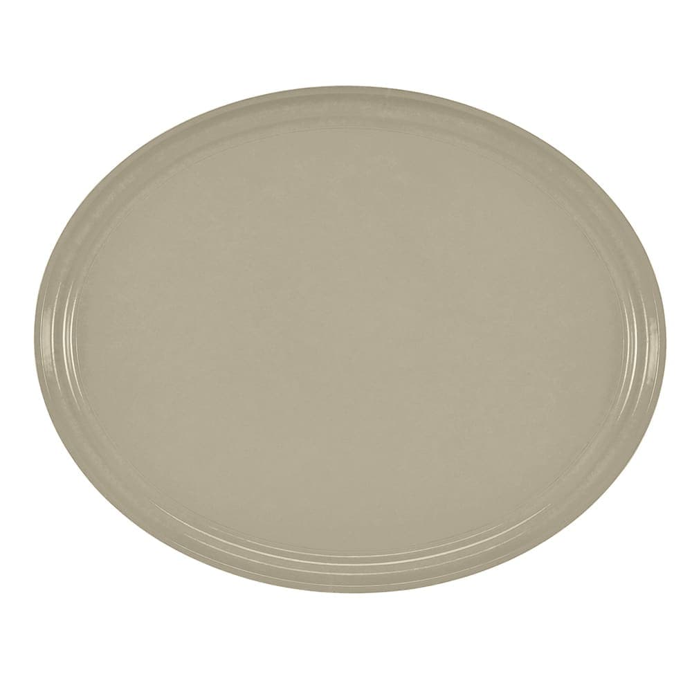 Cambro 2700104 Oval Serving Camtray - 22x27", Fiberglass, Desert Tan