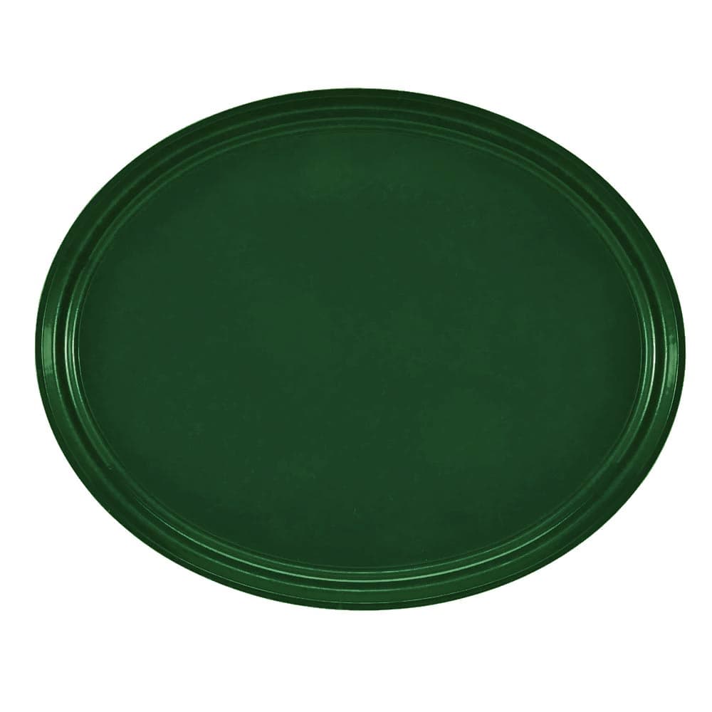 Cambro 2700119 Oval Serving Camtray - 22x27", Fiberglass, Sherwood Green