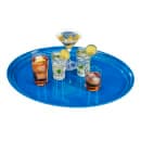 Cambro 2700123 Oval Serving Camtray - 22x27", Fiberglass, Amazon Blue thumbnail 2