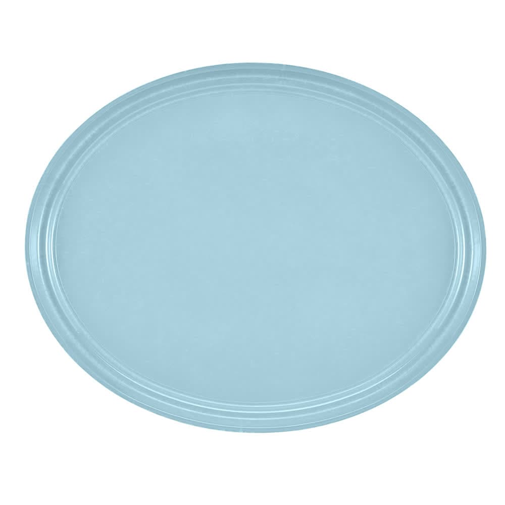Cambro 2700177 Oval Serving Camtray - 22x27", Fiberglass, Sky Blue