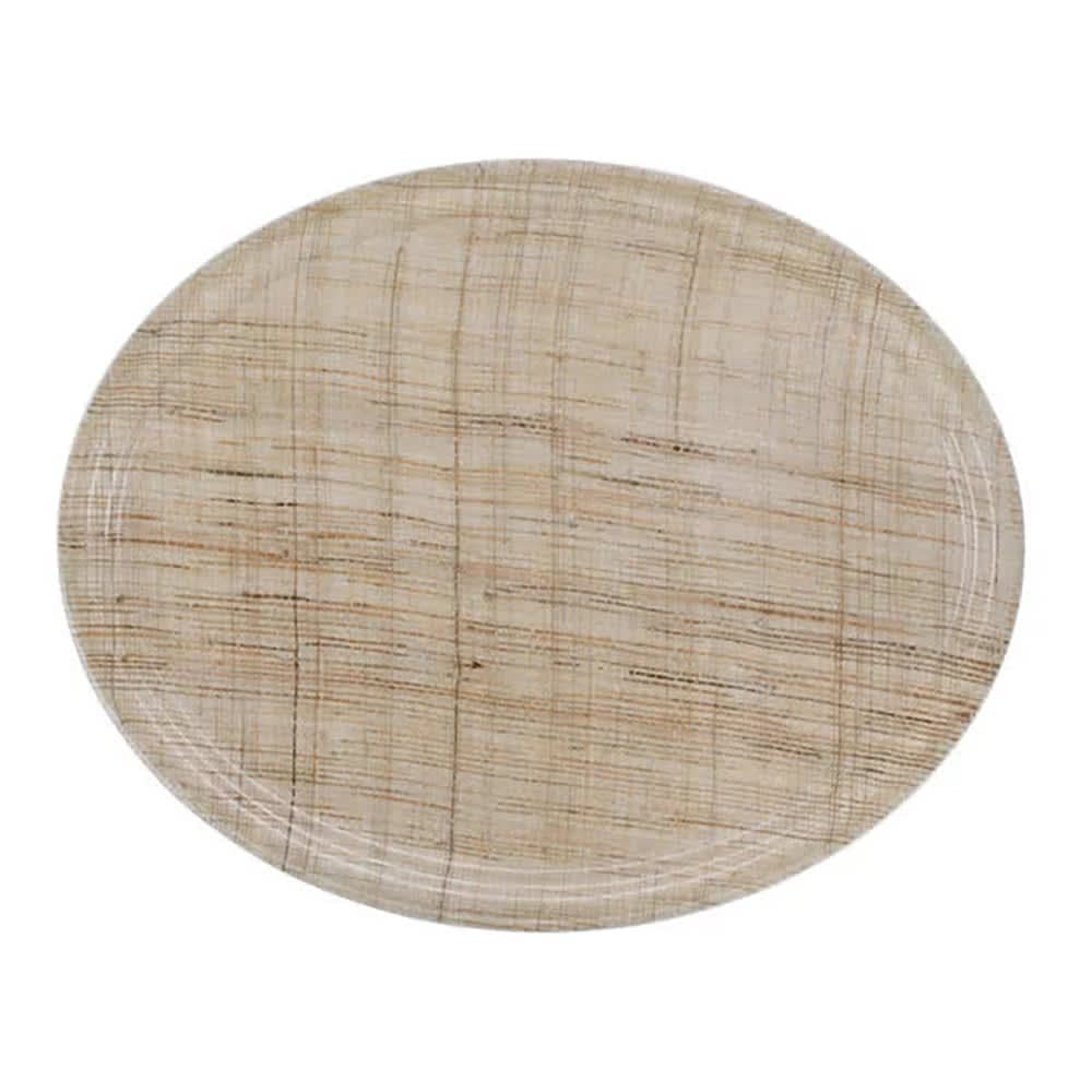 Cambro 2700204 Oval Serving Camtray® - 22" x 26 7/8", Fiberglass, Rattan