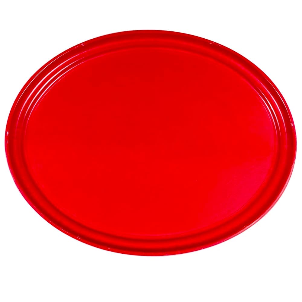 Cambro 2700521 Oval Serving Camtray - 22x27", Fiberglass, Cambro Red