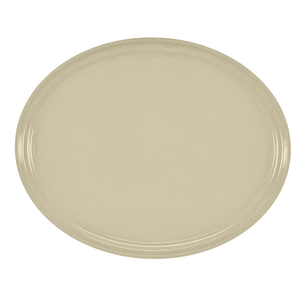 Cambro 2700537 Oval Serving Camtray - 22x27", Fiberglass, Cameo Yellow