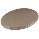 Cambro 2900CT138 Oval Camtread Serving Tray - 23 1/2x29", Fiberglass, Tavern Tan thumbnail 4