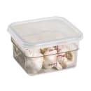 Cambro 2SFSCW135 2 qt Square Food Storage Container - CamSquare®, Clear thumbnail 3