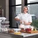 Cambro 2SFSCW135 2 qt Square Food Storage Container - CamSquare®, Clear thumbnail 5