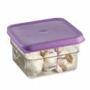Cambro 2SFSCW441 2 qt Square Food Storage Container - CamSquare®, Allergen-Free, Polycarbonate, Clear thumbnail 2