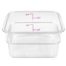Cambro 2SFSCW441 2 qt Square Food Storage Container - CamSquare®, Allergen-Free, Polycarbonate, Clear thumbnail 5