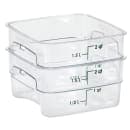 Cambro 2SFSPROCW135 2 qt FreshPro Square Food Storage Container - CamSquare®, Polycarbonate, Green Graduation thumbnail 5