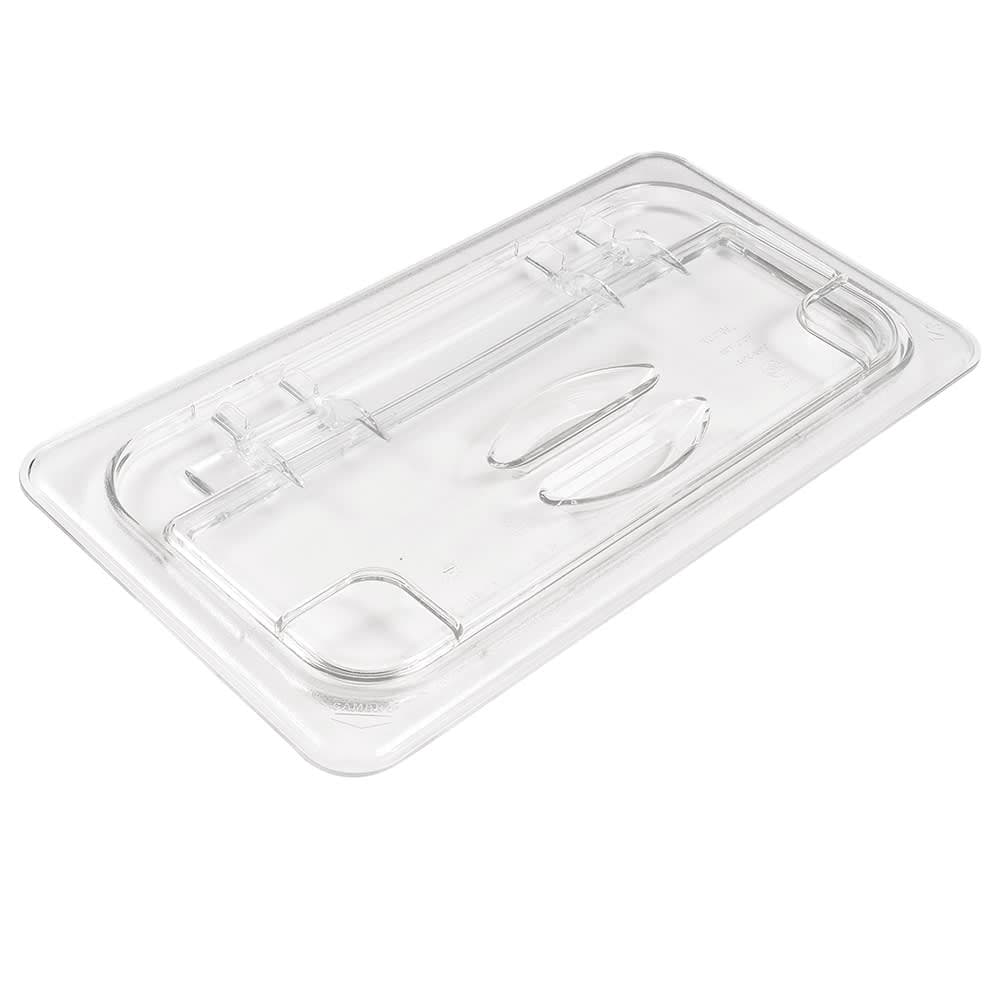 Cambro 30CWL135 FlipLid Food Pan Cover - 1/3 Size, Hinged, Clear