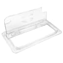 Cambro 30CWLN135 FlipLid Food Pan Cover - 1/3 Size, Notched, Hinged, Clear thumbnail 2