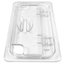 Cambro 30CWLN135 FlipLid Food Pan Cover - 1/3 Size, Notched, Hinged, Clear thumbnail 3