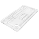 Cambro 30CWLN135 FlipLid Food Pan Cover - 1/3 Size, Notched, Hinged, Clear thumbnail 4