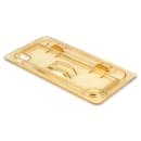 Cambro 30HPLN150 FlipLid Hot Food Pan Cover - 1/3 Size, Notched, Hinged, Amber thumbnail 3