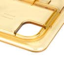 Cambro 30HPLN150 FlipLid Hot Food Pan Cover - 1/3 Size, Notched, Hinged, Amber thumbnail 5