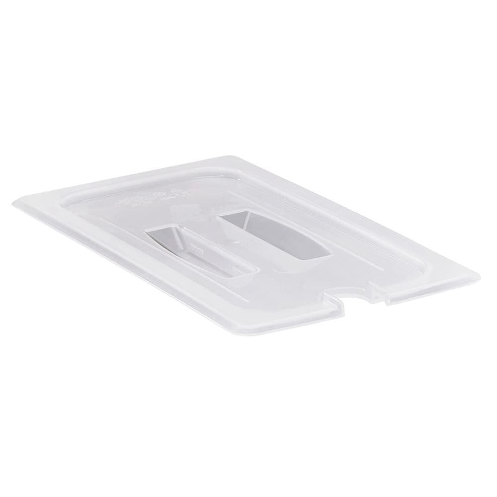 Cambro 30PPCHN190 Food Pan Cover with Handle - 1/3 Size, Notched, Translucent
