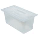 Cambro 30PPCHN190 Food Pan Cover with Handle - 1/3 Size, Notched, Translucent thumbnail 2