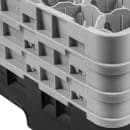 Cambro 30S638110 Camrack® Glass Rack w/ (30) Compartments - (3) Gray Extenders, Black thumbnail 6