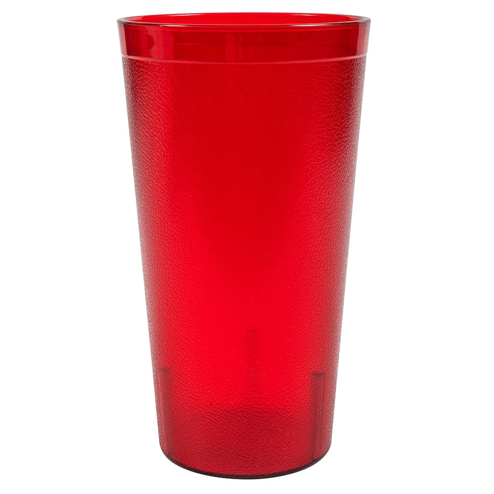 Cambro 3200P2156 32 oz Ruby Red Textured Plastic Tumbler