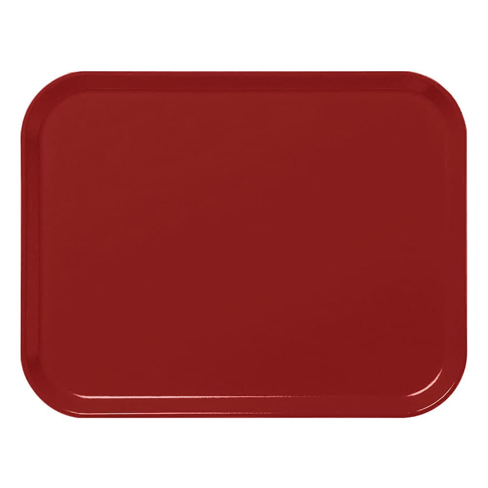 Cambro 3253CL675 Fiberglass Camlite® Cafeteria Tray - 20 7/8"L x 12 3/4"W, Steel Red