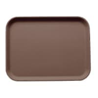 Cambro 3253CT110 Rectangular Camtread Serving Tray - 20 7/8" x 12 3/4", Fiberglass, Black Satin thumbnail 2