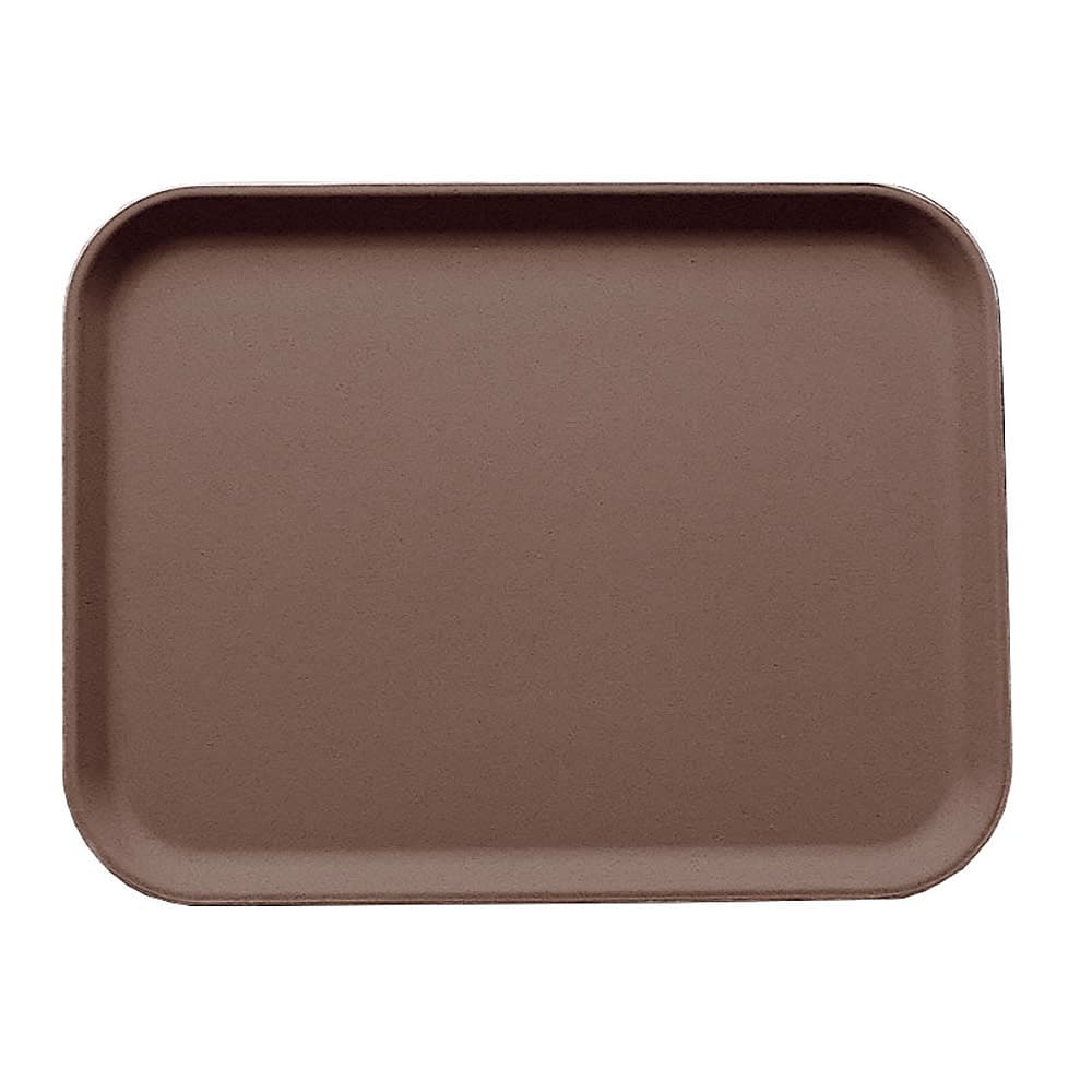 Cambro 3253CT138 Rectangular Camtread Serving Tray - 20 7/8" x 12 3/4", Fiberglass, Tavern Tan