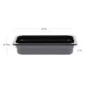 Cambro 32HP110 2 1/2"D Third Size High Temp Food Pan - Non Stick thumbnail 2