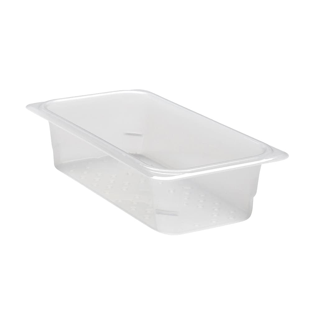Cambro 33CLRPP190 Food Pan Colander - Third Size, 3"D, Translucent