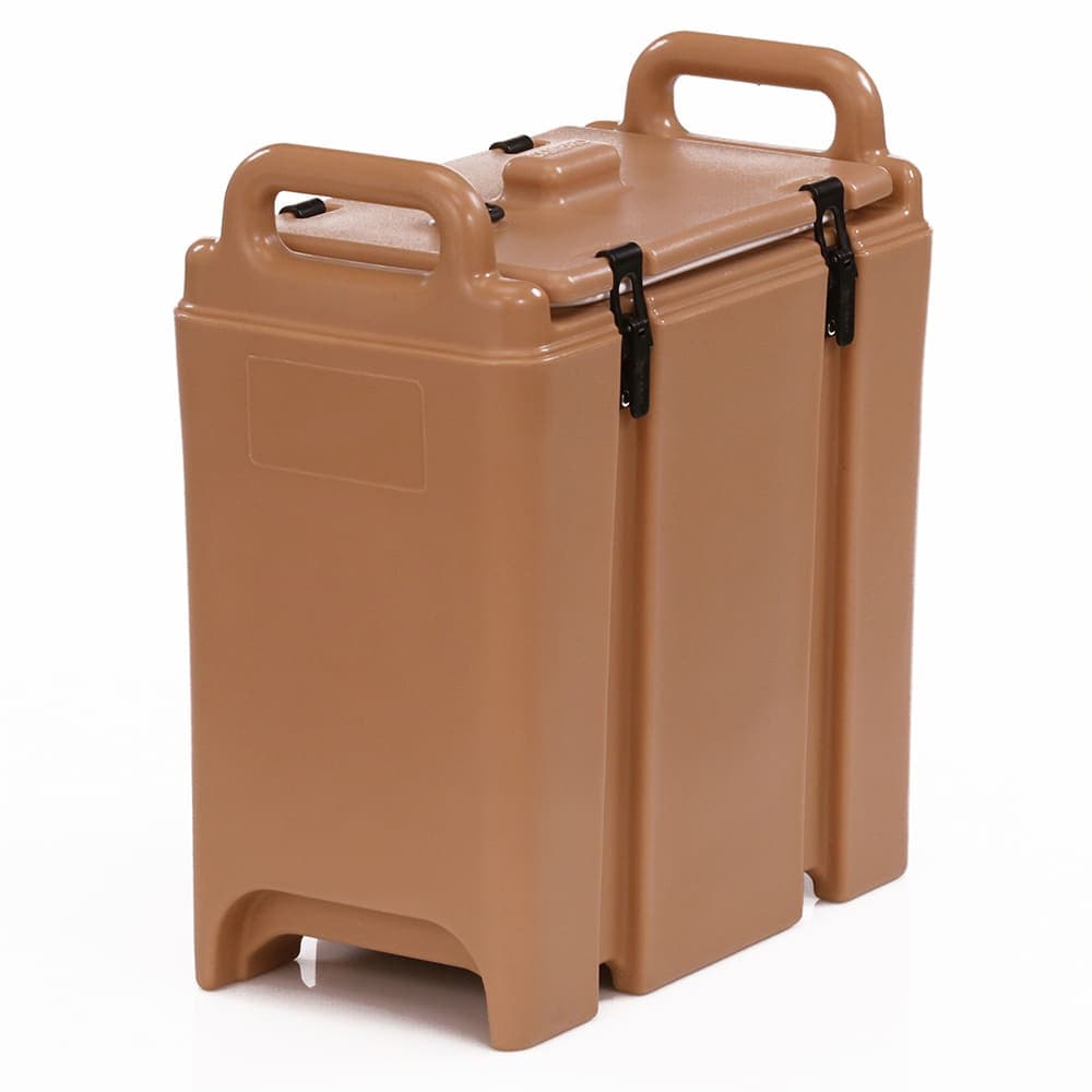 Cambro 350LCD157 3 3/10 gal Camtainer® Insulated Soup Dispenser, Coffee Beige