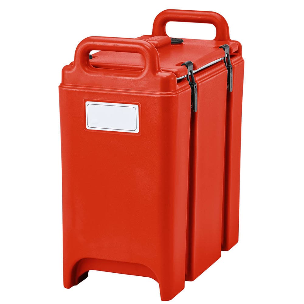 Cambro 350LCD158 3 3/10 gal Camtainer® Insulated Soup Dispenser, Hot Red