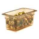 Cambro 35CLRHP150 H-Pan Colander - 1/3 Size, 5"D, Amber thumbnail 2