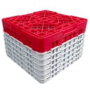 Cambro 36S1114163 Camrack® Glass Rack w/ (36) Compartments - (6) Gray Extenders, Red thumbnail 4