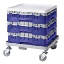 Cambro 36S318186 Camrack® Glass Rack w/ (36) Compartments - (1) Gray Extender, Navy Blue thumbnail 2