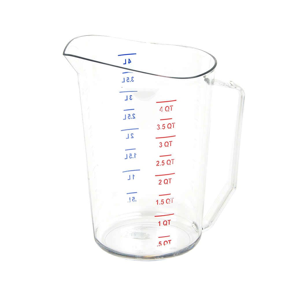 Cambro 400MCCW135 4 qt Camwear Measuring Cup - Clear