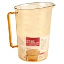 Cambro 400MCH150 4 qt High Heat Measuring Cup - Plastic, Amber thumbnail 3
