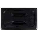 Cambro 40CWCH110 Camwear Food Pan Cover - 1/4 Size, Flat with Handle, Black thumbnail 3