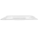 Cambro 40CWCH135 Camwear Food Pan Cover - 1/4 Size, Flat with Handle, Clear thumbnail 2