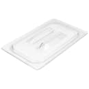 Cambro 40CWCH135 Camwear Food Pan Cover - 1/4 Size, Flat with Handle, Clear thumbnail 4