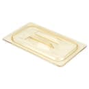 Cambro 40HPCH150 H-Pan Food Pan Cover - 1/4 Size, Non-Stick, Flat with Handle, Amber thumbnail 2