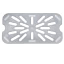 Cambro 40PPD190 Food Pan Drain Shelf - 1/4 Size, Translucent thumbnail 3