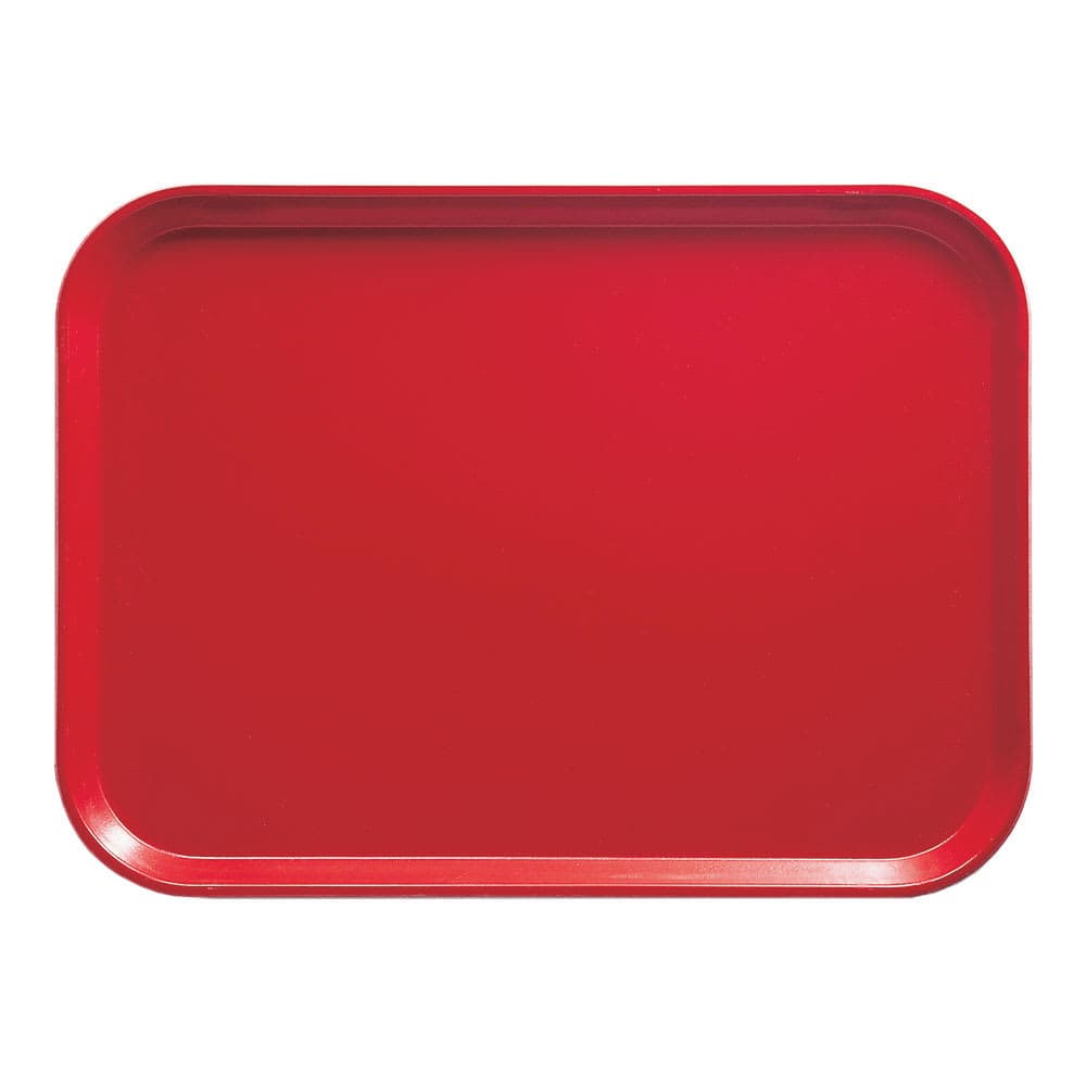 Cambro 46510 Fiberglass Camtray® Cafeteria Tray - 6"L x 4 1/4"W, Signal Red